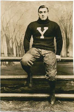 Featured is a vintage photo of Tom Shevlin who attended Yale from 1902-1906.  He epitomized "College Sports":  He had a national reputation as the University's premier athlete and was considered one of the top all-around athletes in America.  Although best known as a football player, Shevlin also competed and lettered in track and field, baseball, boxing, and hockey and was even considered an expert tennis player although he did not play varsity while at Yale.  All college athletes should be so talented and versatile! Photo not available for sale.  